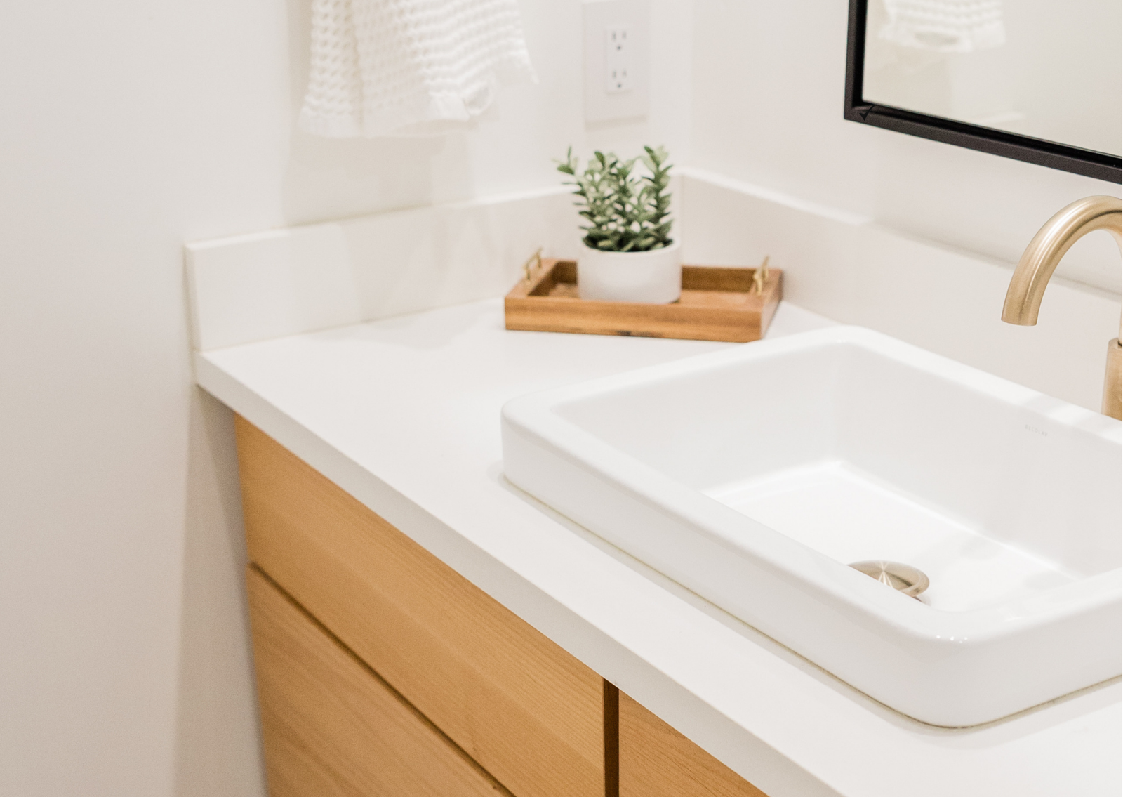 Bathroom vanity installation